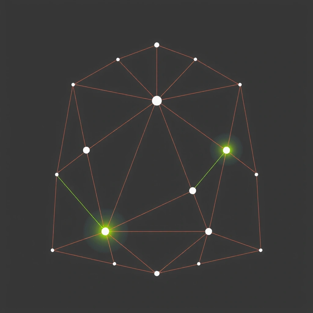 Interconnected node system visualization